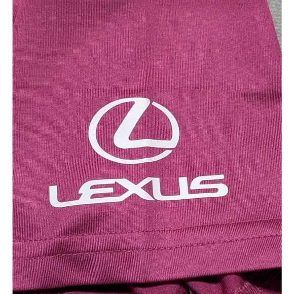 Skechers GO GOLF Tour Polo Men’s XL Magenta Pink Zip Callaway Lexus AP 18Birdies - Picture 6 of 12